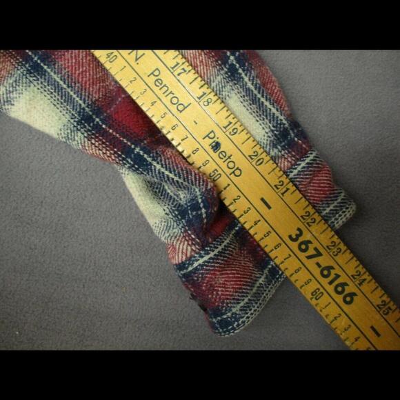 Men's Moose Creek 100% cotton extra thick flannel plaid long sleeve XL shirt - Picture 4 of 9